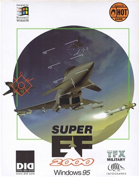 Jeu PC Super EF 2000 Simulateur De Vol - Version Windows 95 Big Box Française